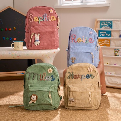 Personalised Kids Backpack With Name Back to School Gift