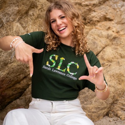 College Floral Letter Embroidered T-shirt/Hoodie/Sweatshirt